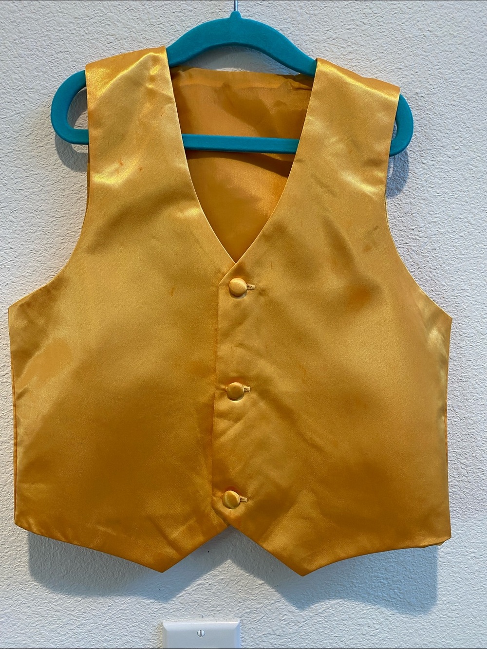 Golden Satin Kids Vest - Classic Dress Vest